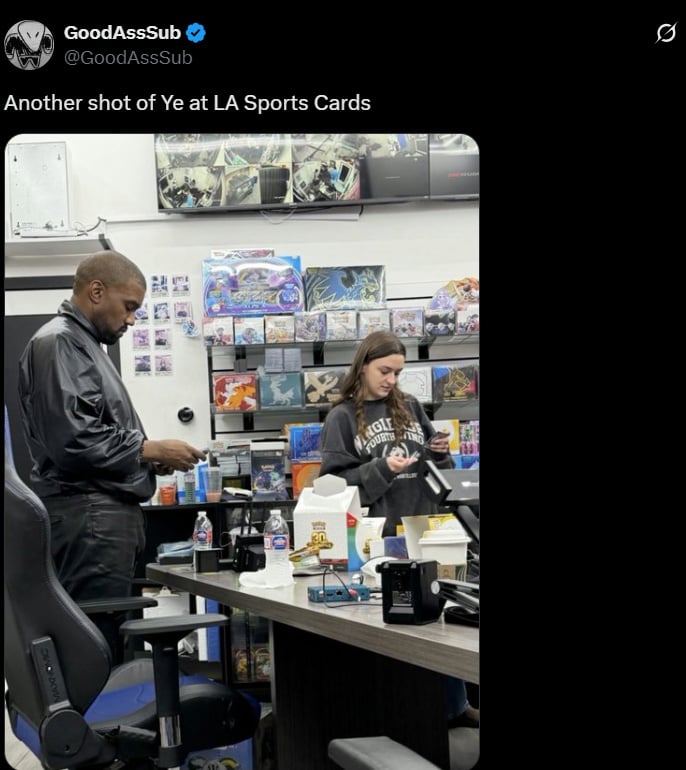 Why Pokémon card store closed for Kanye West and his kids