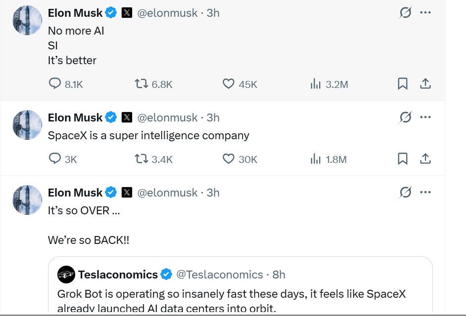 Elon Musk wants to replace ‘AI’ with ‘SI’: What to know