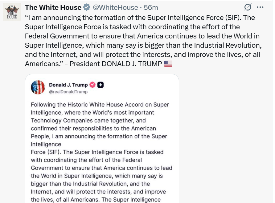 ‘Super Intelligence Force’: Trump’s new plan to strengthen US AI dominance