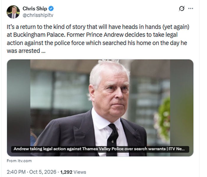 Royal expert reacts to Andrews latest move
