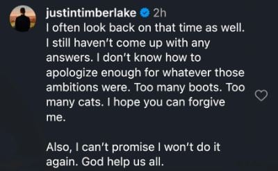 Justin Timberlake revists his beatboxing era: I cant promise I wont do it again