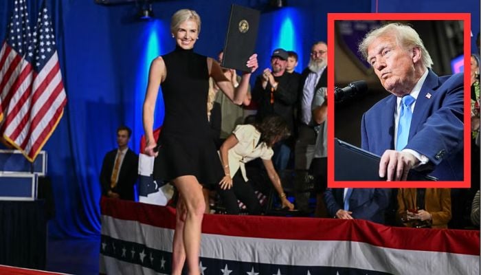 Trump and close aide Natalie Harp take center stage at Nebraska rally
