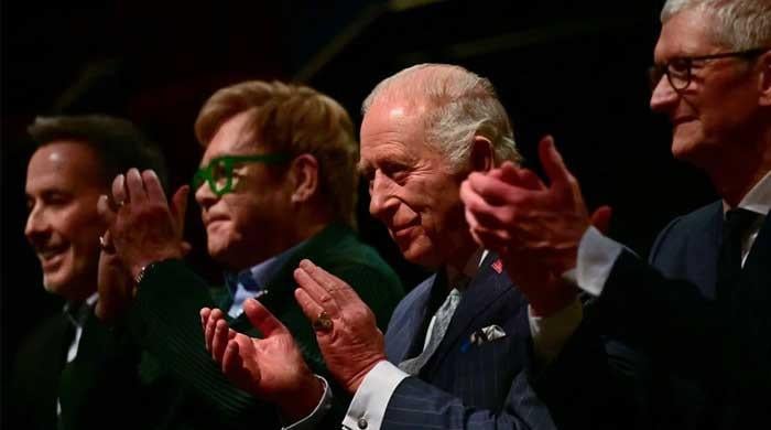 King Charles meets Elton John and Apple’s Tim Cook