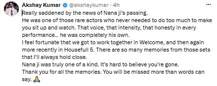 Absolutely shocking: Bollywood mourns death of actor Nana Patekar