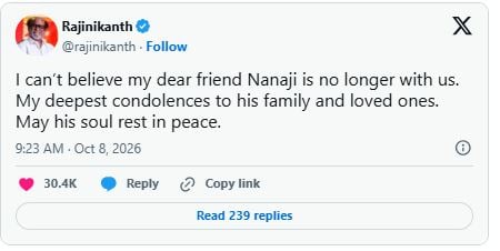 Absolutely shocking: Bollywood mourns death of actor Nana Patekar