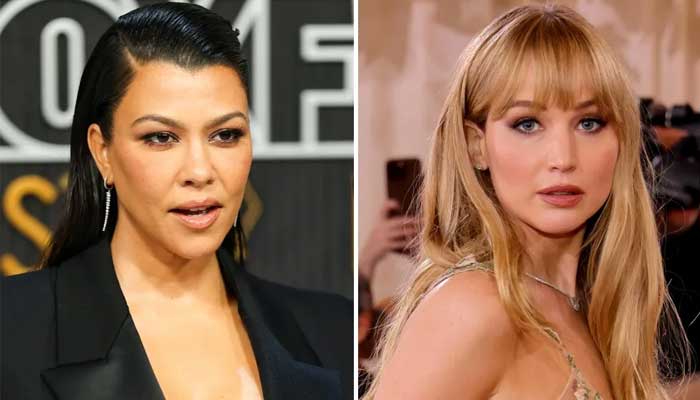 Kourtney Kardashian follows Jennifer Lawrence despite feud reports