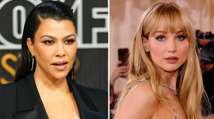 Kourtney Kardashian follows Jennifer Lawrence despite feud reports