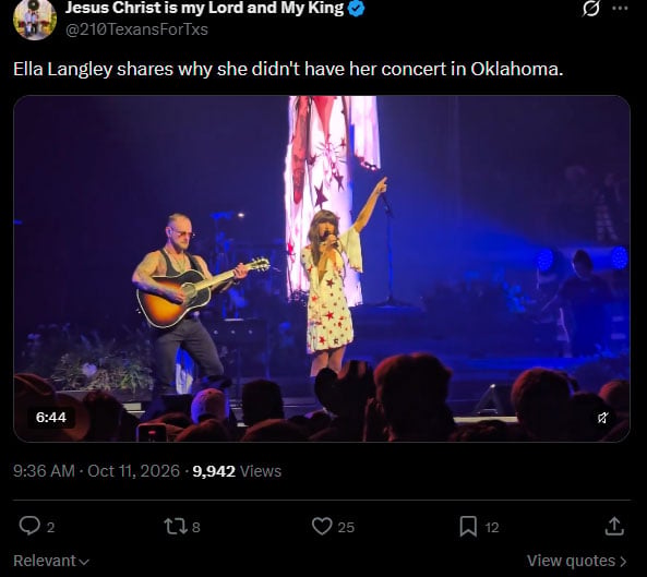 Ella Langley breaks silence after last-minute concert cancelation