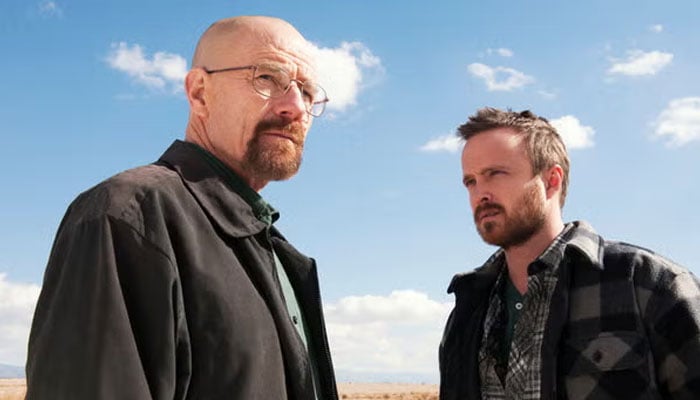 Dean Norris and Aaron Paul