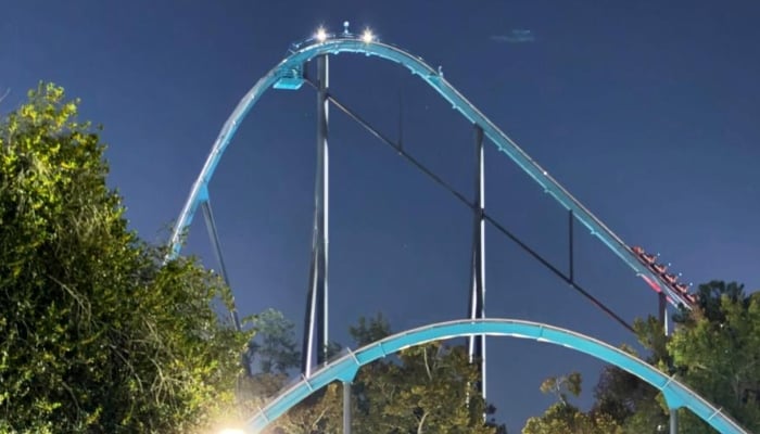 Six Flags described Goliath as a high-speed roller coaster reaching 70 miles per hour and a maximum height of 200 feet.