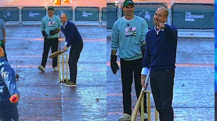 Video released of Prince William playing cricket near palace