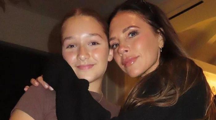 Victoria Beckham talks about PowerPoint presentation put up by Harper