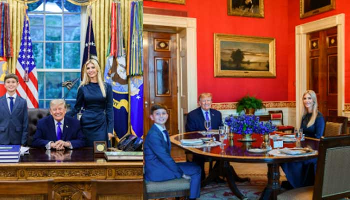 Trump hosts White House dinner for Ivankas son as he turns 13