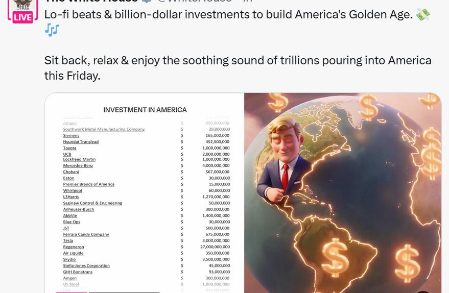 America’s ‘Golden Age’: White House launches lo-fi music