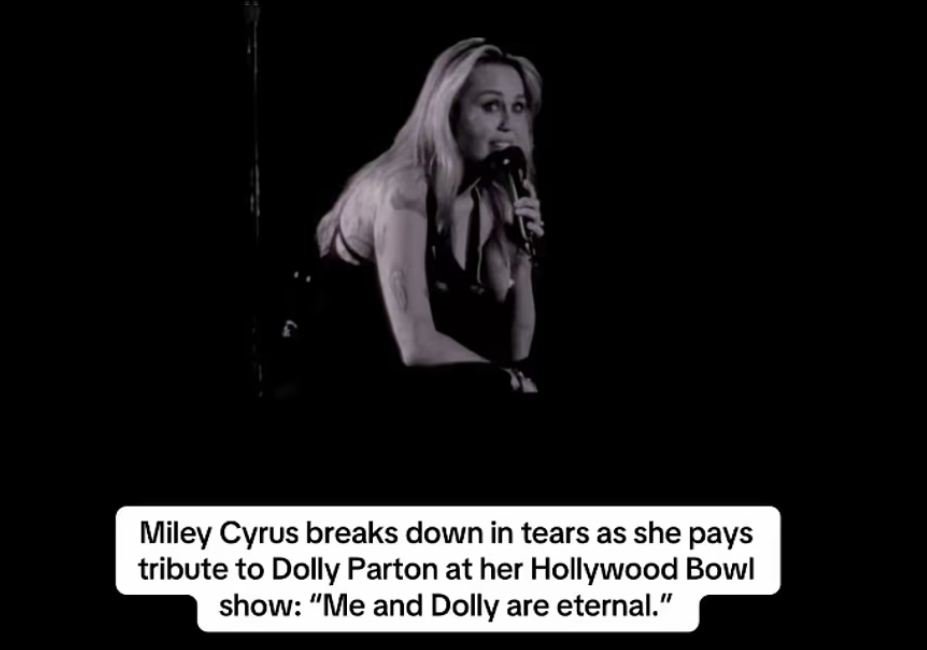 Miley Cyrus tears up remembering Dolly Parton at sold-out show: ‘We are eternal’