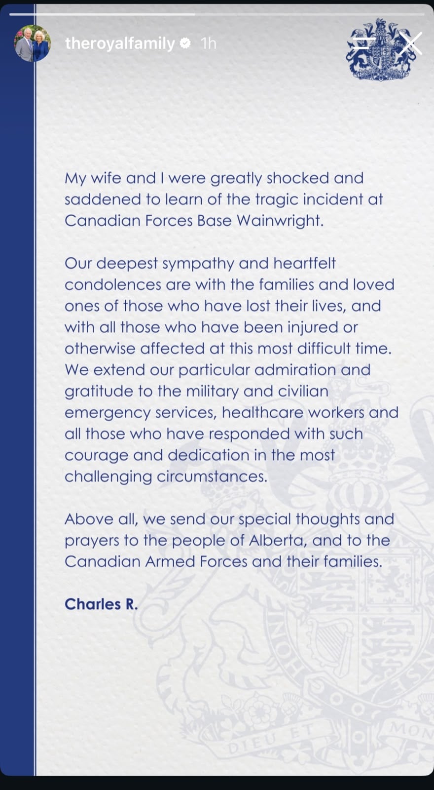 King Charles, Queen Camilla shocked by Canada fire incident
