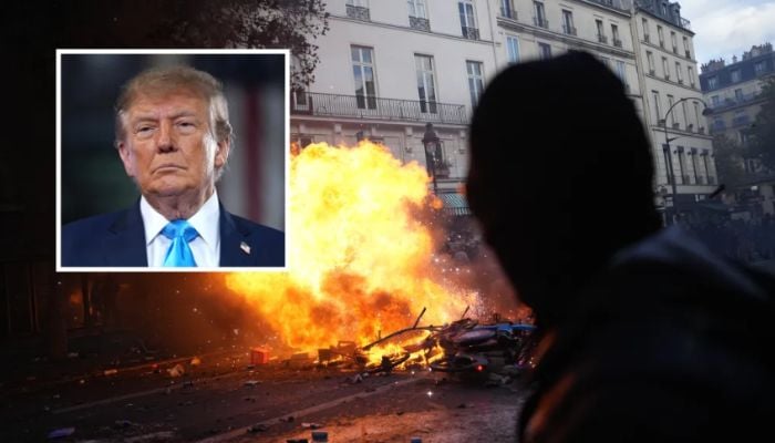Trump warns US will burn like France if Democrats win midterms