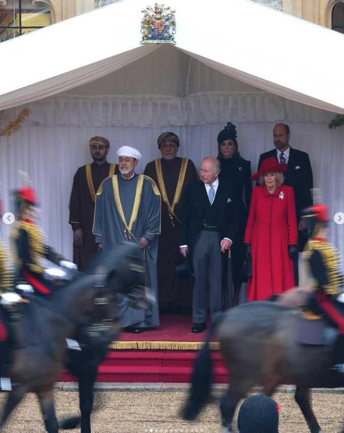 Windsor Castle in pictures as King Charles, Queen Camilla, Kate and William welcome Sultan of Oman