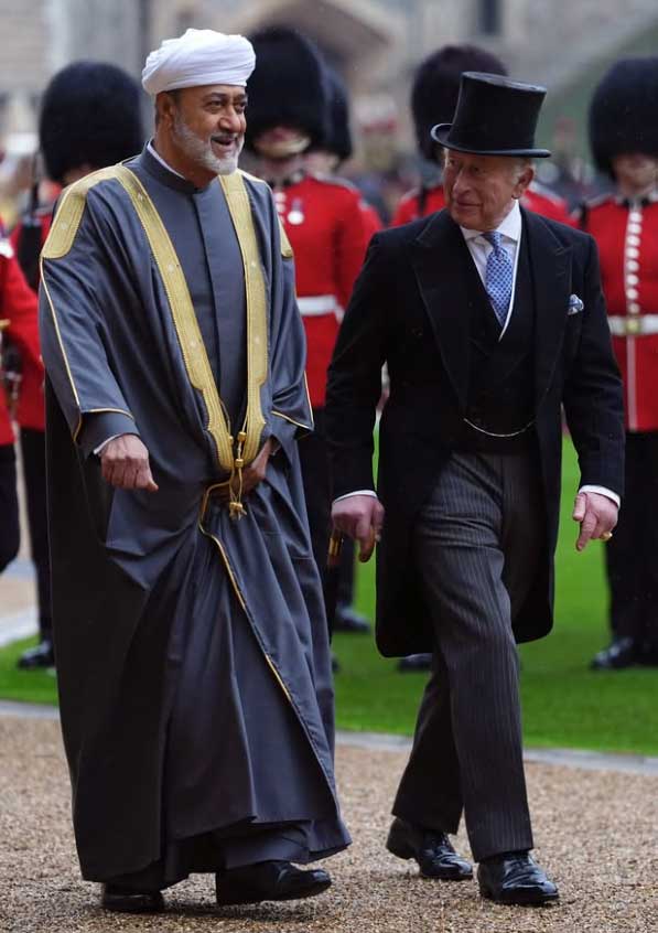 Windsor Castle in pictures as King Charles, Queen Camilla, Kate and William welcome Sultan of Oman