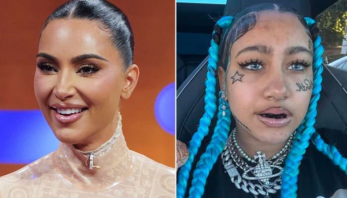 Kim Kardashian copies daughter North West’s style and mimics her energy for Halloween