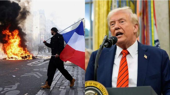 Trump warns US will 'burn' like France if Democrats win midterms