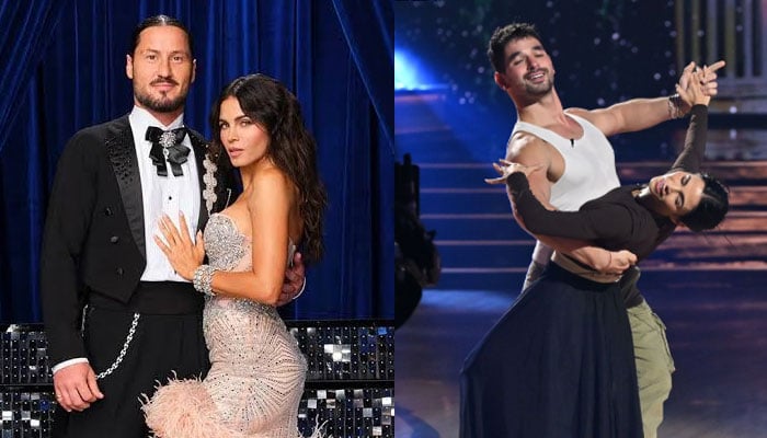 Val Chmerkovskiy reacts to Jenna Dewans dance with new partner amid DWTS suspension
