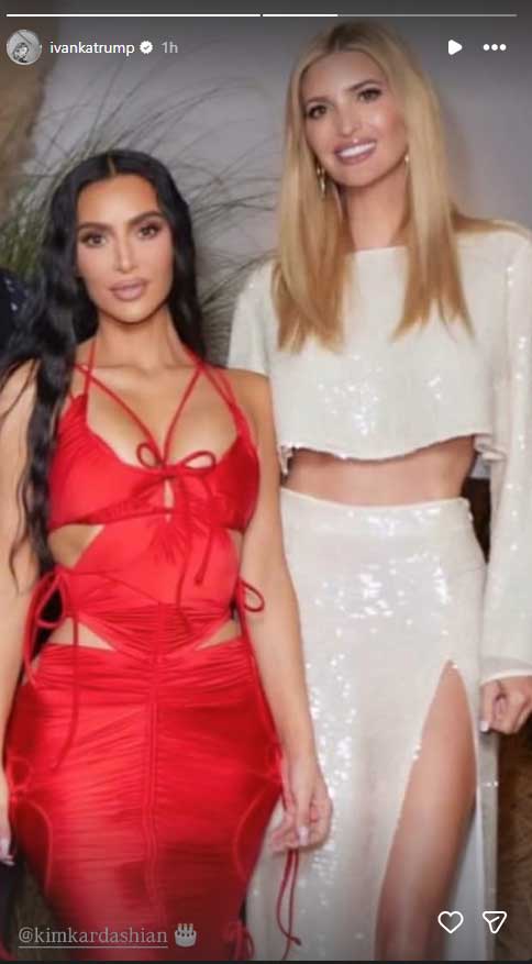 Kim Kardashian receives message from Donald Trumps daughter on special day