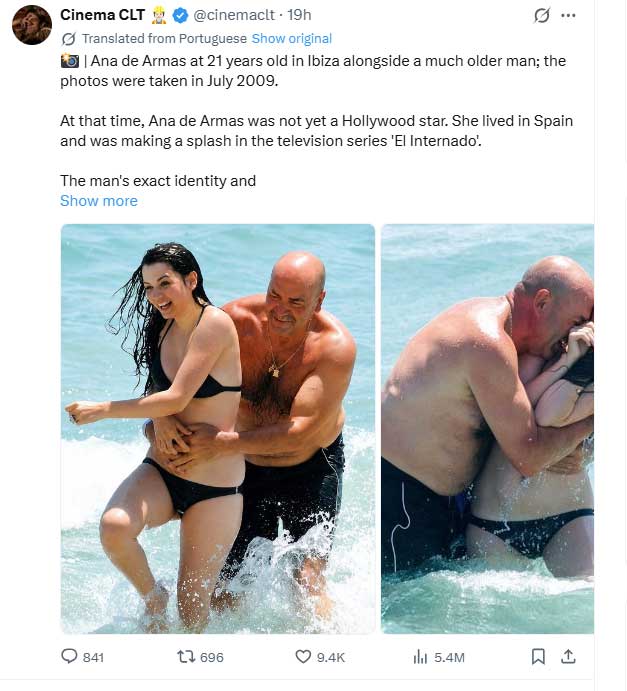 Ana de Armas spotted with unknown old man?