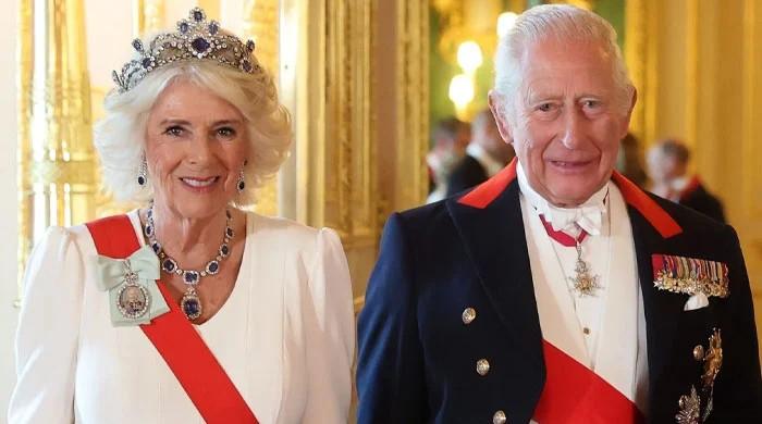 King Charles, Queen Camilla share photo from state banquet at Windsor Castle