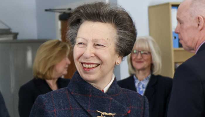 Princess Anne attends meeting aboard a warship