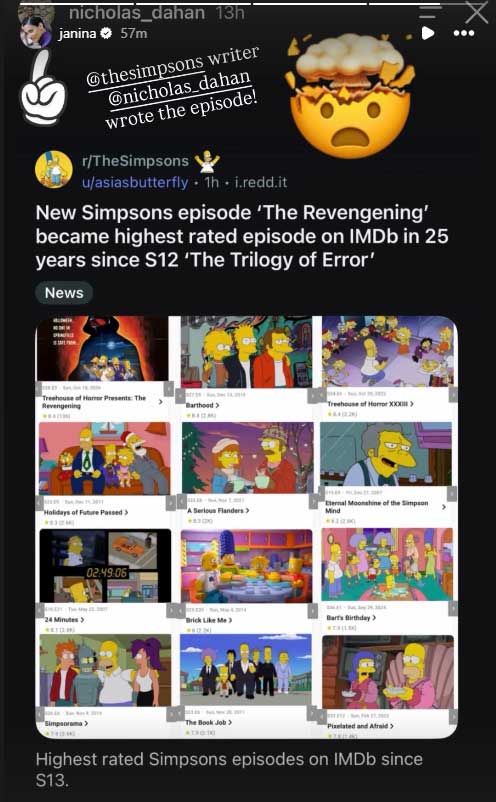 The Simpsons episode ‘The Revengening’ shatters records
