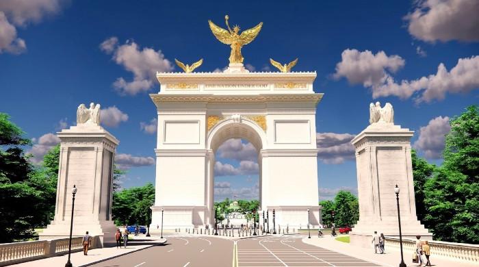 Trump's massive DC arch could begin construction days after US midterm elections